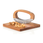 Set cuisine couteau basculant et planche à découper AdHoc RoccaVerde couleur marron deuxième vue