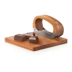 Set cuisine couteau basculant et planche à découper AdHoc RoccaVerde couleur marron troisième vue