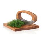 Set cuisine couteau basculant et planche à découper AdHoc RoccaVerde couleur marron sixième vue