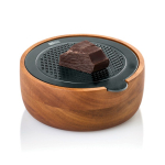 Râpe fine avec récipient en acacia AdHoc CutnServe Table couleur marron quatrième vue