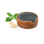 Râpe fine avec récipient en acacia AdHoc CutnServe Table couleur marron