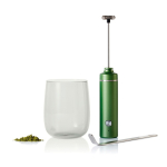 Set matcha en coffret avec verre et mousseur 250 ml AdHoc Chado couleur vert deuxième vue