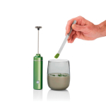 Set matcha en coffret avec verre et mousseur 250 ml AdHoc Chado couleur vert cinquième vue