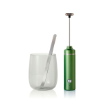 Set matcha en coffret avec verre et mousseur 250 ml AdHoc Chado couleur vert