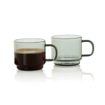 Tasses à espresso en verre borosilicate soufflé 70 ml AdHoc Impact couleur transparent deuxième vue