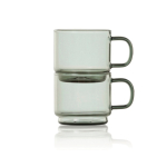 Tasses à espresso en verre borosilicate soufflé 70 ml AdHoc Impact couleur transparent cinquième vue