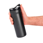 Mug isotherme anti-fuite à double paroi 500 ml AdHoc Pulse couleur gris troisième vue