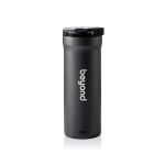 Mug isotherme anti-fuite à double paroi 500 ml AdHoc Pulse couleur gris vue avec logo