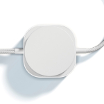 Câble de charge USB-C vers USB-C 2 en 1 en aluminium 15 W Zens Pro 2 couleur blanc cassé quatrième vue