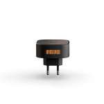 Chargeur sans fil magnétique compact pour téléphone 15 W Zens couleur noir vue avec logo