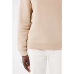 Sweat unisexe à col rond en molleton 340 g/m² Iqoniq Torla couleur camel cinquième vue avec modèle