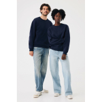 Sweat unisexe à col rond en molleton 340 g/m² Iqoniq Torla couleur bleu marine