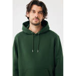 Sweat à capuche unisexe en molleton brossé 340 g/m² Iqoniq Joshua couleur vert foncé