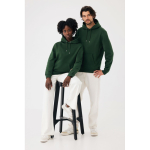 Sweat à capuche unisexe en molleton brossé 340 g/m² Iqoniq Joshua couleur vert foncé