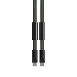 Câble pour téléphone type tour de cou, charge USB-C vers USB-C 60 W couleur vert quatrième vue