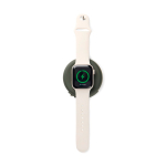 Chargeur sans fil écologique pliable 2 en 1 avec USB-C et 15 W couleur vert deuxième vue