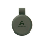 Chargeur sans fil écologique pliable 2 en 1 avec USB-C et 15 W couleur vert vue avec logo