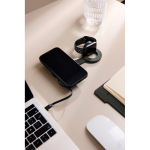 Chargeur sans fil écologique pliable 2 en 1 avec USB-C et 15 W couleur vert vue d'ambiance 2