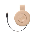 Chargeur sans fil écologique pliable 2 en 1 avec USB-C et 15 W couleur ivoire troisième vue