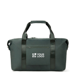 Sac de voyage léger et écologique avec fermeture éclair 36,5 L couleur vert avec zone d'impression
