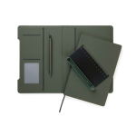 Carnet rechargeable A5 avec support pour téléphone, pages lignées couleur vert troisième vue