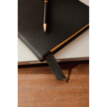 Set carnet et stylo avec coffret cadeau A5, pages lignées couleur noir vue d'ambiance 2