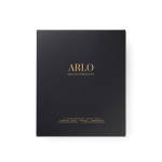 Set carnet et stylo avec coffret cadeau A5, pages lignées couleur noir vue avec boîte