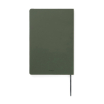 Carnet A5 à couverture souple en papier recyclé, pages lignées couleur vert deuxième vue