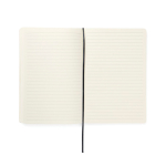 Carnet A5 à couverture souple en papier recyclé, pages lignées couleur vert troisième vue