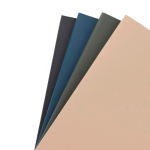 Carnet A5 à couverture souple en papier recyclé, pages lignées couleur vert vue générale