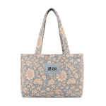 Sac en coton et polyester avec imprimé premium 220 g/m² couleur bleu avec zone d'impression