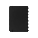 Set carnet A5 en PU et stylo aluminium à encre bleue couleur noir