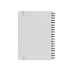 Set carnet A5 en PU et stylo aluminium à encre bleue couleur blanc