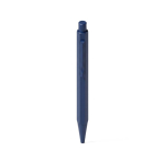 Stylo en aluminium à bouton-poussoir avec encre bleue couleur bleu marine vue détail 5 