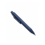 Stylo en aluminium à bouton-poussoir avec encre bleue couleur bleu marine vue détaillée