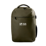 Sac à dos en PU pour ordinateur 14'' avec pompe à vide 17 L couleur vert avec zone d'impression