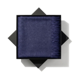 Châle doux en acrylique et viscose OEKO-TEX® 250 g/m² couleur bleu marine cinquième vue
