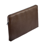 Housse PU pour ordinateur 15,6'' avec mousse et zip couleur marron cinquième vue