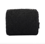 Trousse en polyester finition sherpa avec zip 360 g/m² couleur noir vue détaillée