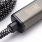 Câble magnétique USB-C charge rapide 125 cm et 60 W couleur noir troisième vue