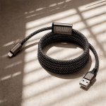 Câble magnétique USB-C charge rapide 125 cm et 60 W couleur noir cinquième vue