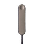 Câble USB-C 100 cm avec support téléphone intégré 10 W couleur noir deuxième vue