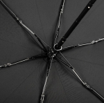 Parapluie pliable compact en polyester avec étui rigide Ø92 cm couleur noir deuxième vue