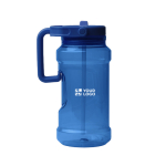Gourde de sport en plastique avec paille rabattable et poignée 1.5L vue principale