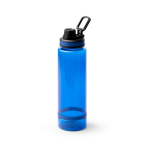 Bouteille translucide en plastique recyclé avec embout et poignée 750ml couleur bleu roi première vue d'usage