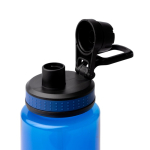Bouteille translucide en plastique recyclé avec embout et poignée 750ml couleur bleu roi vue détaillée 1