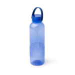 Gourde en plastique recyclé anti-goutte avec design biseauté 550ml couleur bleu roi première vue d'usage