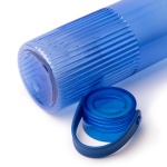 Gourde en plastique recyclé anti-goutte avec design biseauté 550ml couleur bleu roi vue détaillée 2