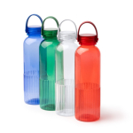 Gourde en plastique recyclé anti-goutte avec design biseauté 550ml couleur bleu roi vue détaillée 3