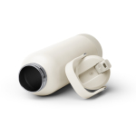 Bouteille en acier inoxydable recyclé à double paroi avec poignée et paille 730ml couleur beige vue détaillée 3